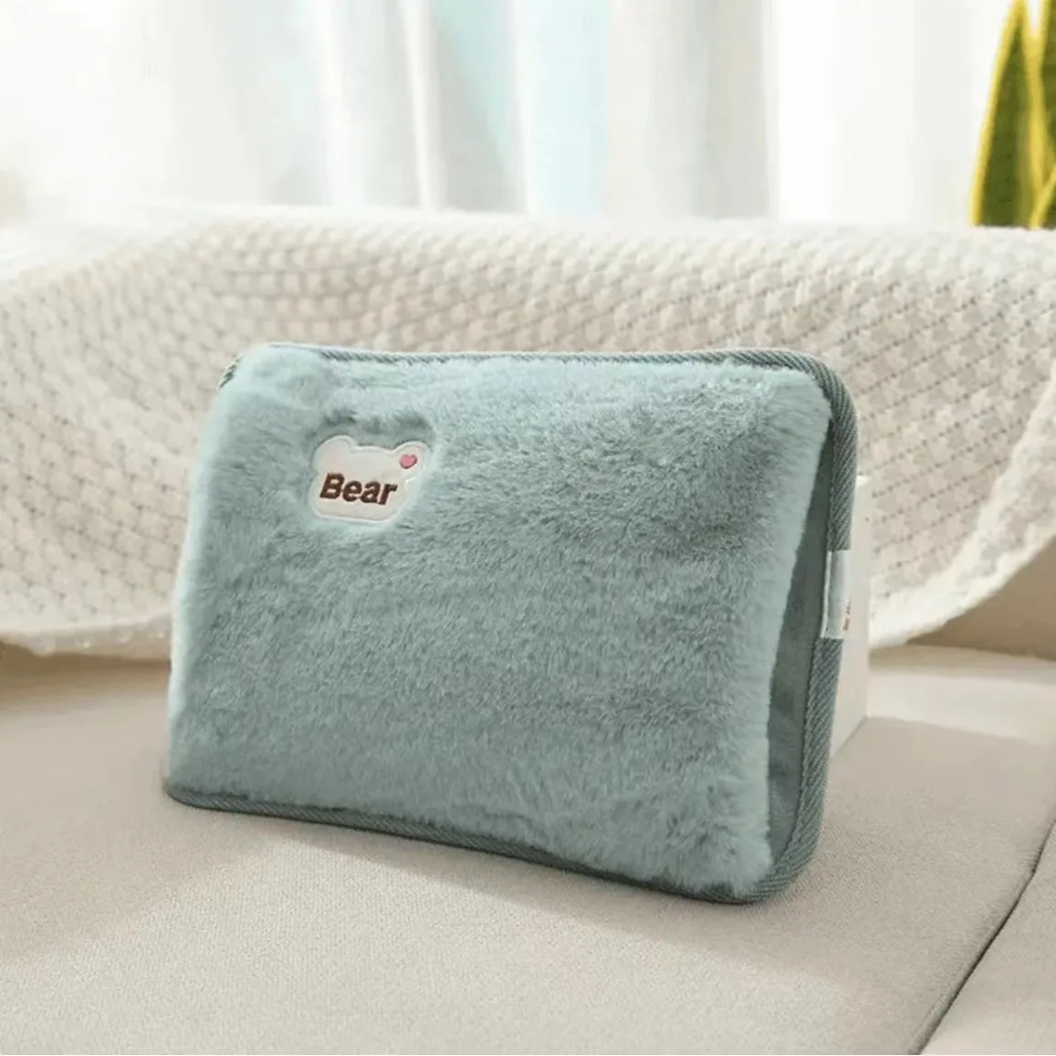 Oplaadbare warmwaterkruik Leuke elektrische handwarmer EU-stekker Herbruikbare warm kompreszak Verwarmingskussen Handzakwarmer