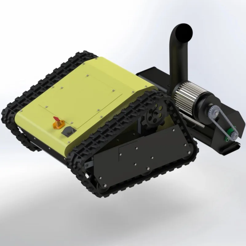 รีโมทคอนโทรลไถหิมะ Multi-Purpose เครื่องเป่าลมไฟฟ้าหุ่นยนต์ Blower ยาง Crawler ไถหิมะเครื่องกําจัดหิมะ