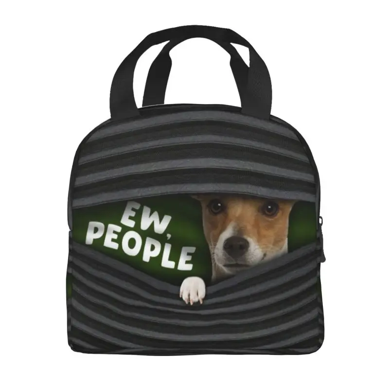 Jack Russell Terrier Ew People Insulated Lunch Bag for Women Leakproof Dog Lover Cooler Thermal Lunch Tote Beach Camping Travel