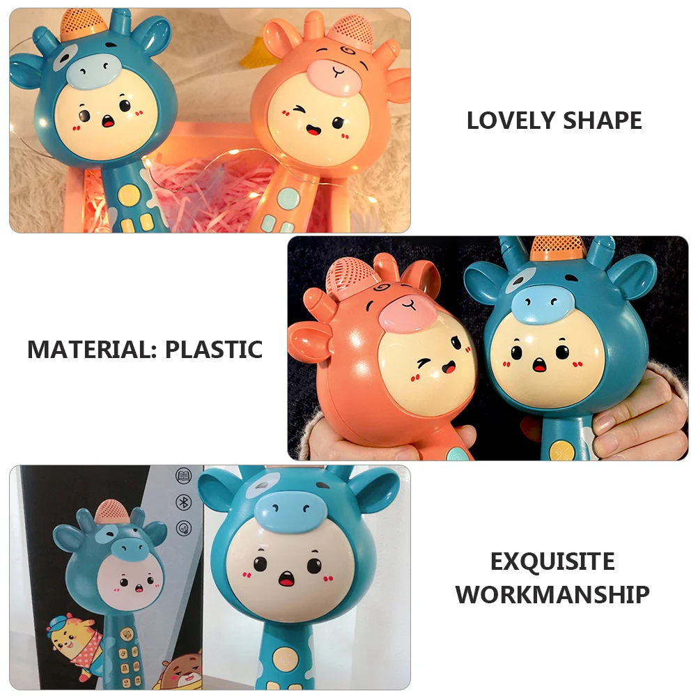 مجموعة واحدة من ميكروفون لاسلكي للأطفال، لعبة الموسيقى الإبداعية، ميكروفون أطفال بألوان زاهية لتغني متعة الكاريوكي #2