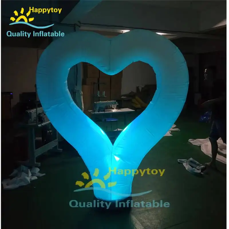 

Inflatable Decorative Led Lighting Love Inflatable Heart Shaped LED Arch Balloon Decoration Party Model For Sale