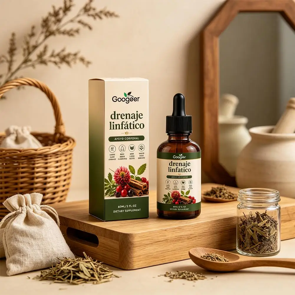 Botanical Herbal Drops 60ml Plant Extract Liquid Supplement Catchweed Bedstraw Chinese Tallow Root Daily Wellness