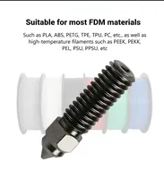 Creality K1 Nozzle Hardened Steel Nozzle Kit 0.2/0.4/0.6/0.8/1.0/1.2mm for K1 3D Printer Parts Non Stick Filament