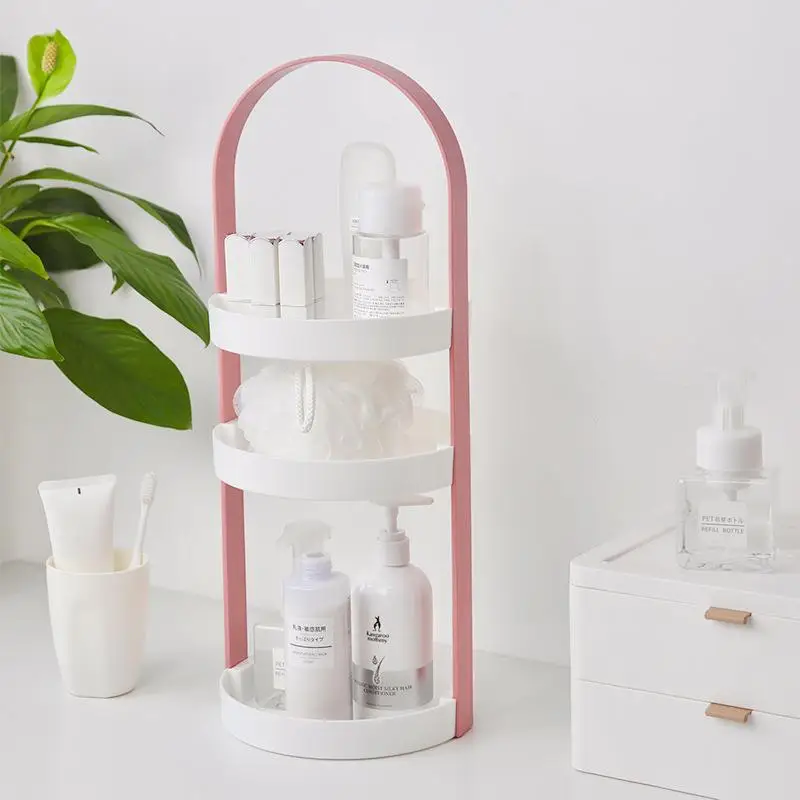 

Bathroom Multi-layer Detachable Cosmetic Storage Rack Skin Care Product Display Stand Jewelry Organizer Simple Plastic Design