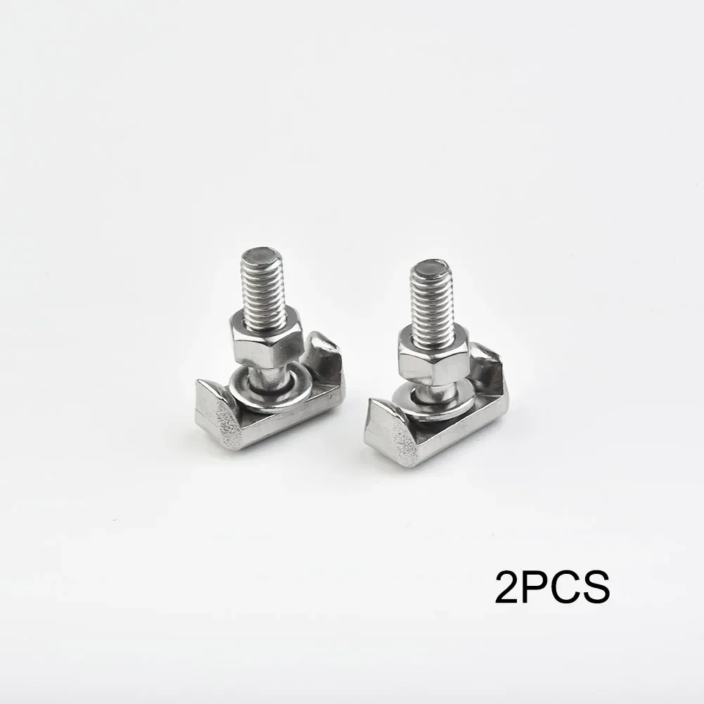 2Pcs Battery Cable Terminal T-Bolt Connector For Chevrolet For GMC For Saturn Stainless Steel Power Wire End Clip Fixed Bolt M6