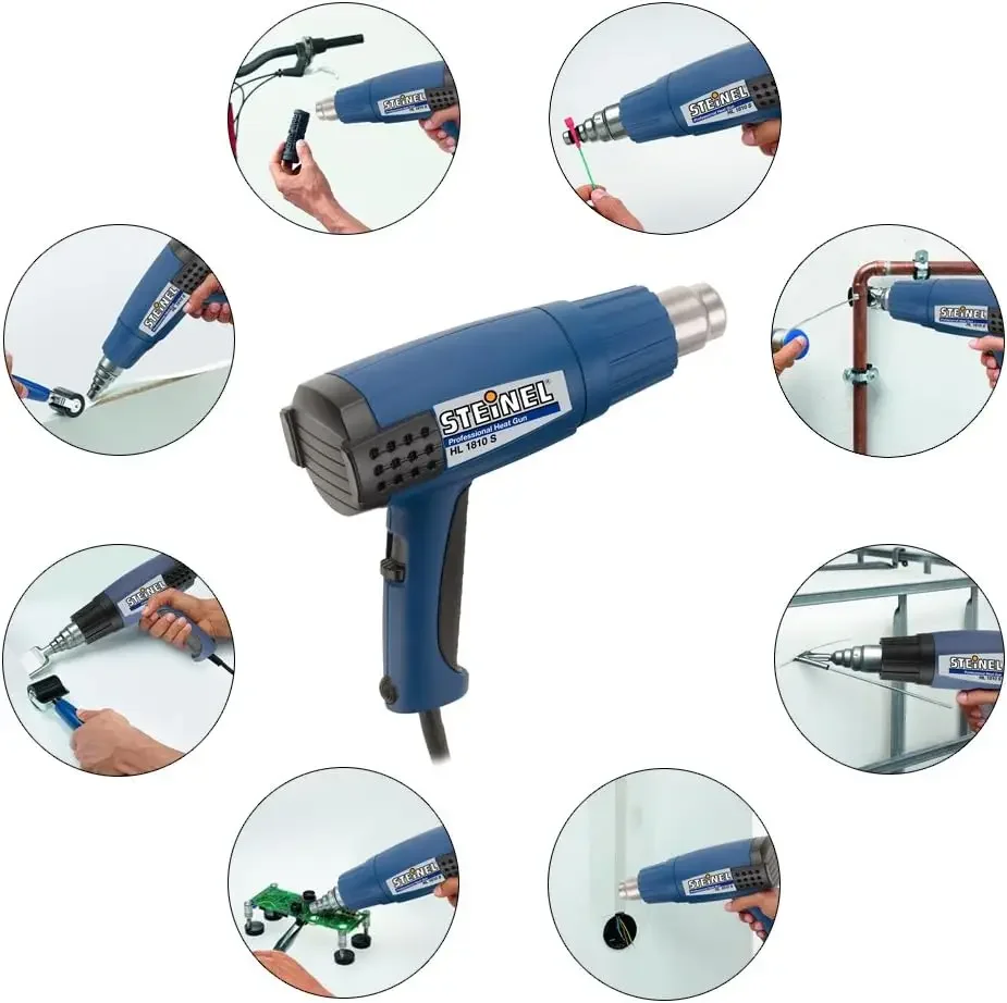 1810 S General-Purpose Heat Gun, Three Stage Professional 120 V Hot Heat Tool with Duratherm™ Heating Element, 1400 W Hot Heat B