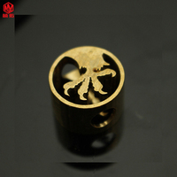 1PC Eagle Claw Retro Brass Copper Paracord Beads Lanyard Pendants Knife Beads Parachute Cord Pendants Beads EDC Tool