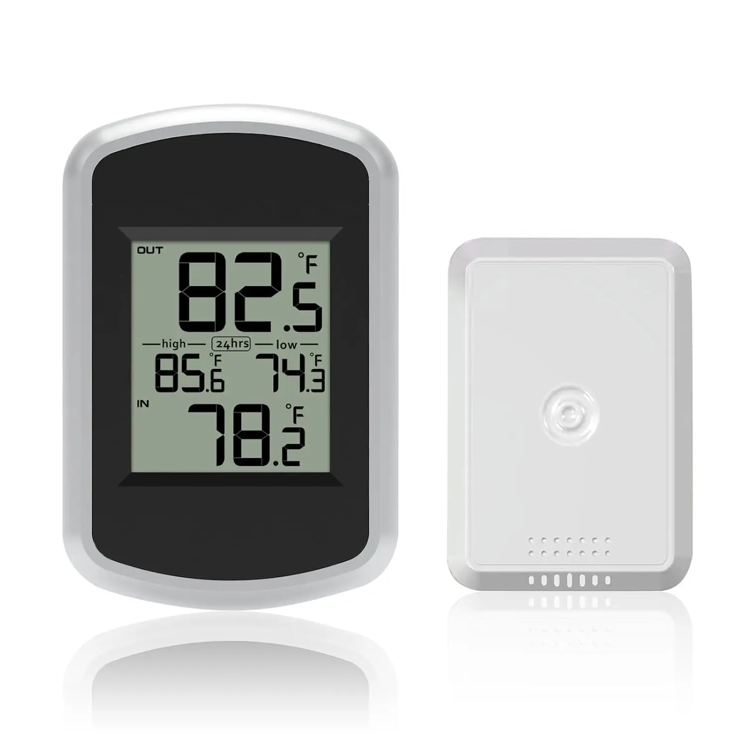 

Wireless Indoor Outdoor Thermometer Digital Inside and Outside Temperature Monitor for Greenhouse and Home Room Fahrenheit Only