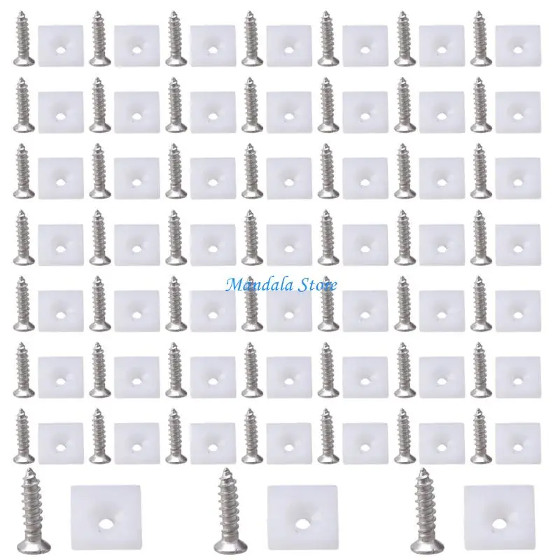 U2JC 100/150Pcs Plastic Back Wall Connectors for Repair Cabinets, Bookcases