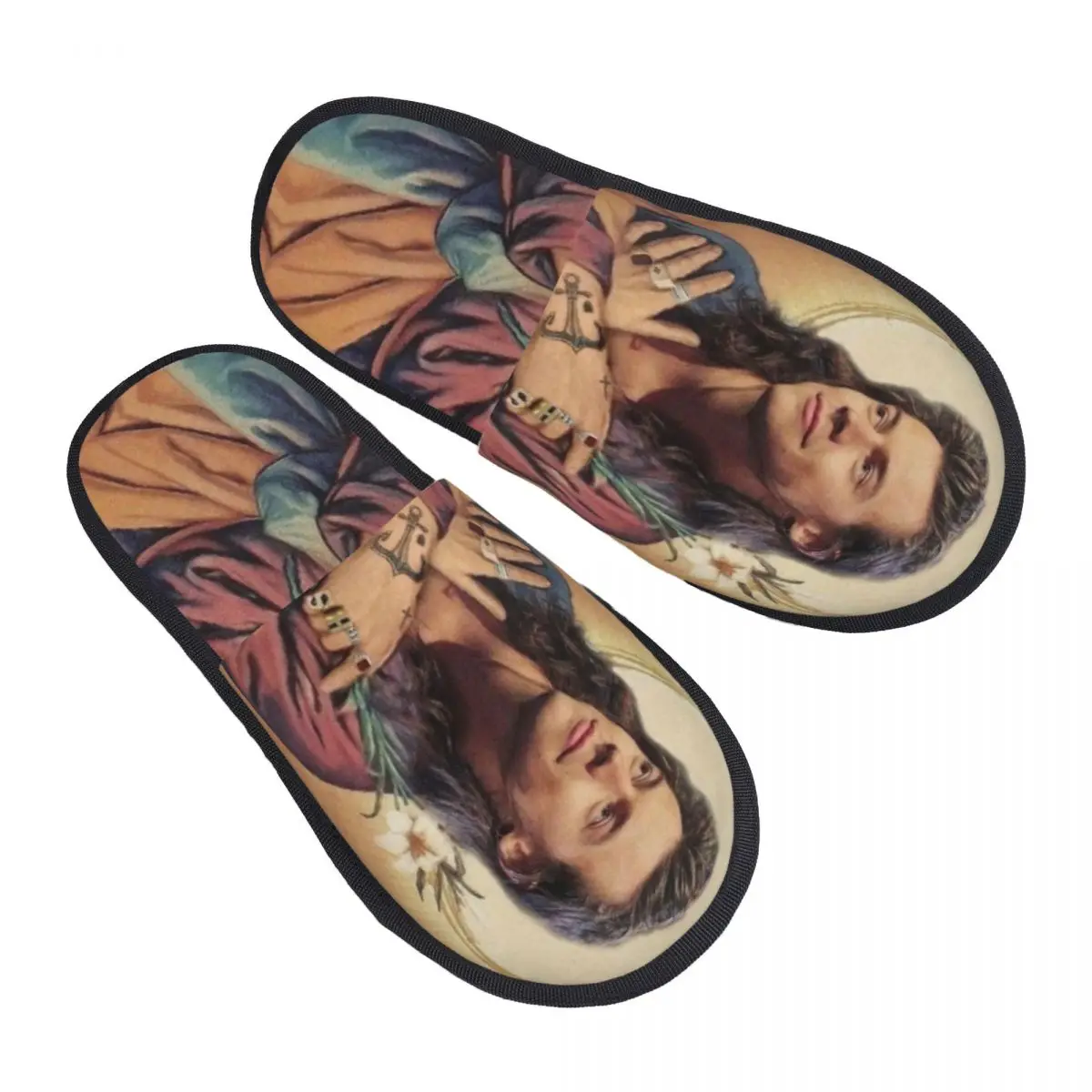 

Custom Jesus H-Harry Singer S-Styles Guest Slippers for Spa Women House Slipper