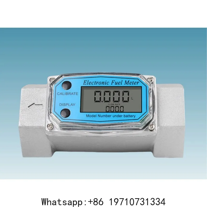

Aluminum Alloy Electronic Turbine Flow Meter 3/4 1 1.5 2 Inch Fuel Flowmeter for Diesel Water Liquid with Thread Port