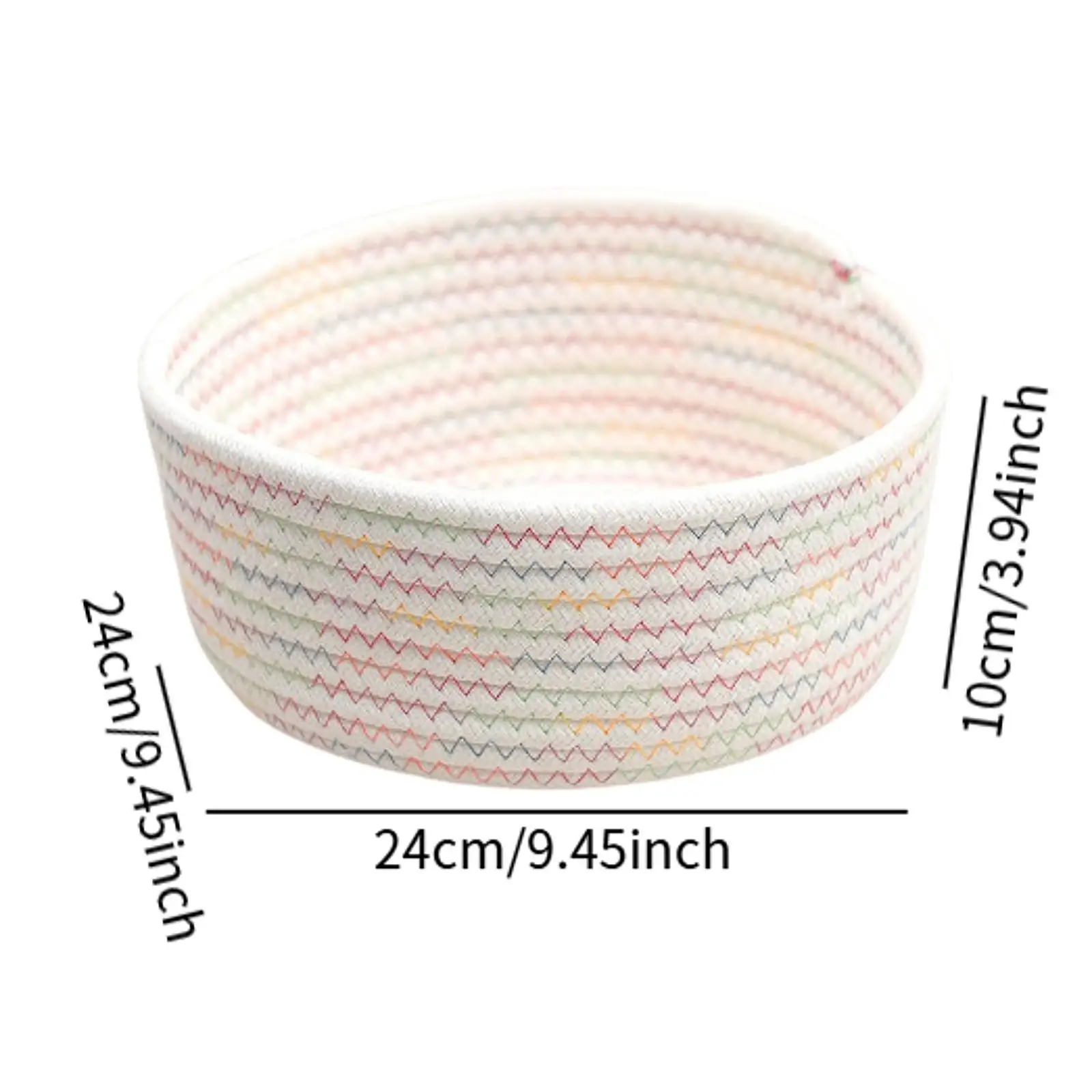 Woven Storage Basket Dog Cat Toy Box Decorative Practical Lightweight Woven