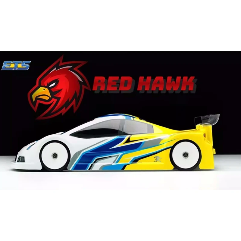 Czerwony jastrząb PC przezroczyste etui ciało 190mm do 1/10 na drodze samochodów turystycznych elektryczny Model Kyosho/Tamiya/3R Racing/MST/HSP