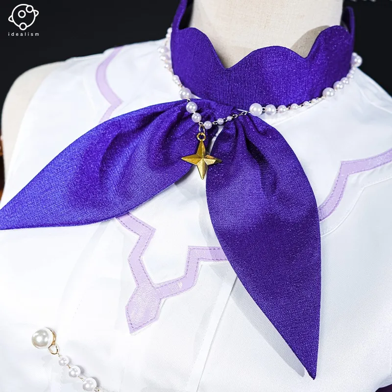 리틀 원 로빈 코스프레 게임 혼카이 스타 레일 로빈 코스프레 의상 애니메이션 드레스 가발 롤플레잉 유니폼 풀세트 여성 소녀용