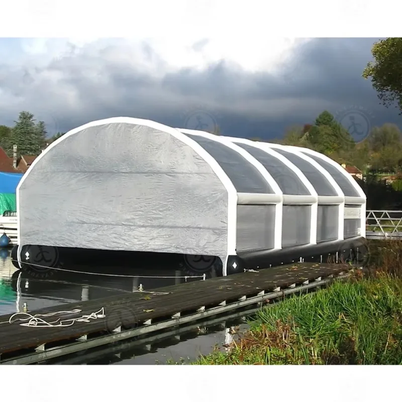 Innovative Inflatable Boat Garage Protective Cover with Reinforced Design for Marine Use
