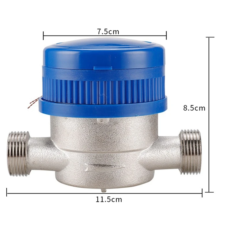 TS‑S3002E BSP Water Meter 1/2 Mechanical Cold Water Gauge With Pointer Measuring Tools For Home