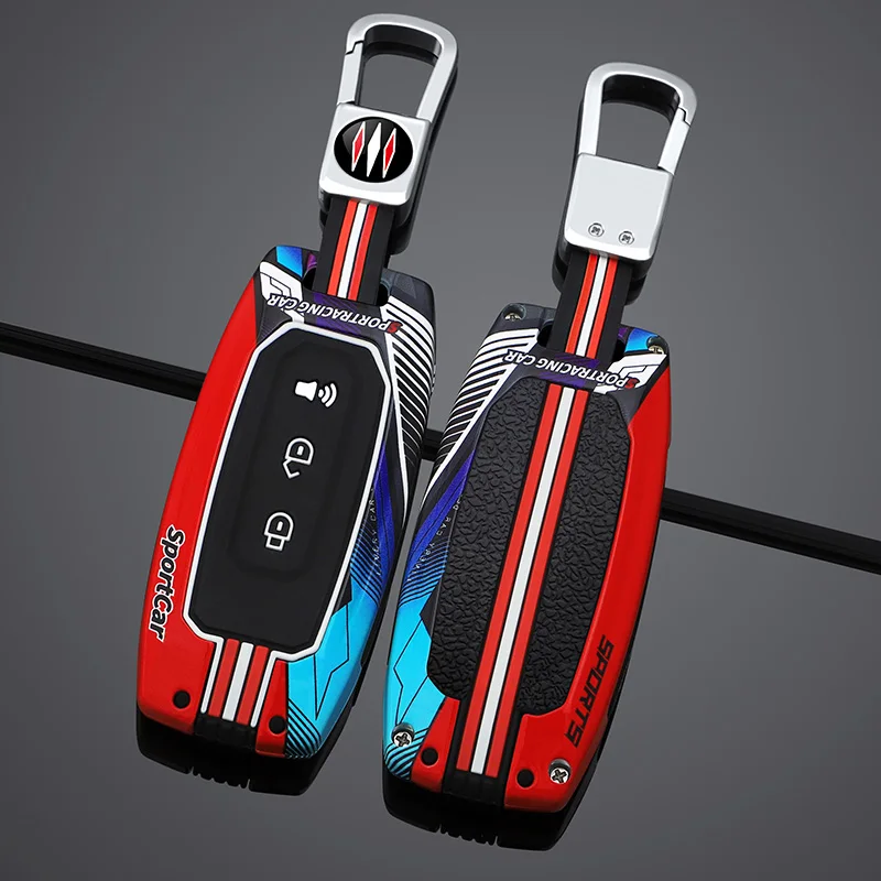 

Zinc Alloy Silicone Car Smart Remote Key Cover Case Keyless for Ford Territory EV Equator Protector Shell Holder Auto Accessorie