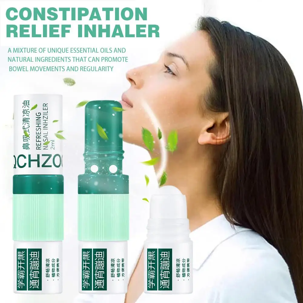 Constipation Relief Inhaler Relief Flatulence Promote Intestinal Peristalsis Strengthen Spleen Stomach Detox Nasal Inhaler 5ml