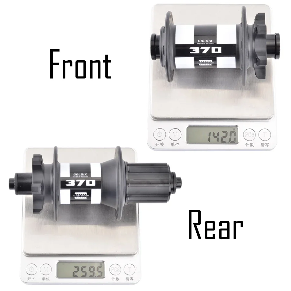 GOLDIX GDX370 Bike Hub Sealed Bearing 6 Bolt Disc Brake J-Bend spoke 32 Hole Ratchet 36T BOOST MTB Hub