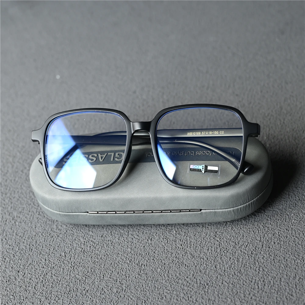 Rockjoy 150mm Oversized Computer Glasses Men Women TR90 Black Grey Transparent Eyeglasses Frame Female Blocking Blue Light