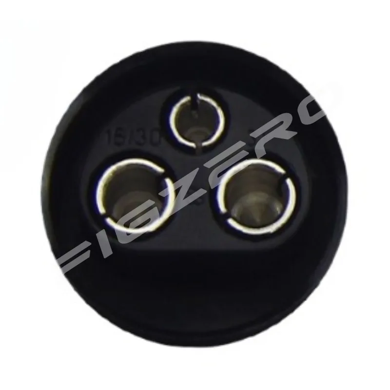 12V Trailer Power Supply 3-pin Plug Socket with 3-core Holes for John Deere Tractor Seed Drill