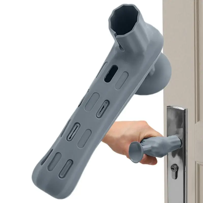 Door Handle Sleeve Silicone Door Handle Grip With Suction Cup Door Handle Safety Cover Door Knob Protector For Hot And Cold