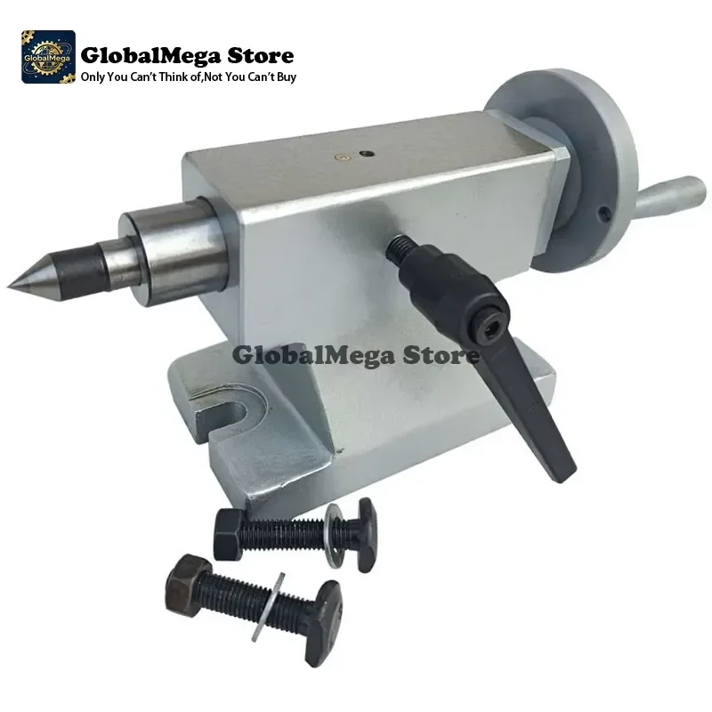 2026 Latest CNC Tailstock Indexing Head with Adjustable Tail Top 110mm 125mm 135mm 145mm 160mm for Rotary A Axis 4th Axis CNC