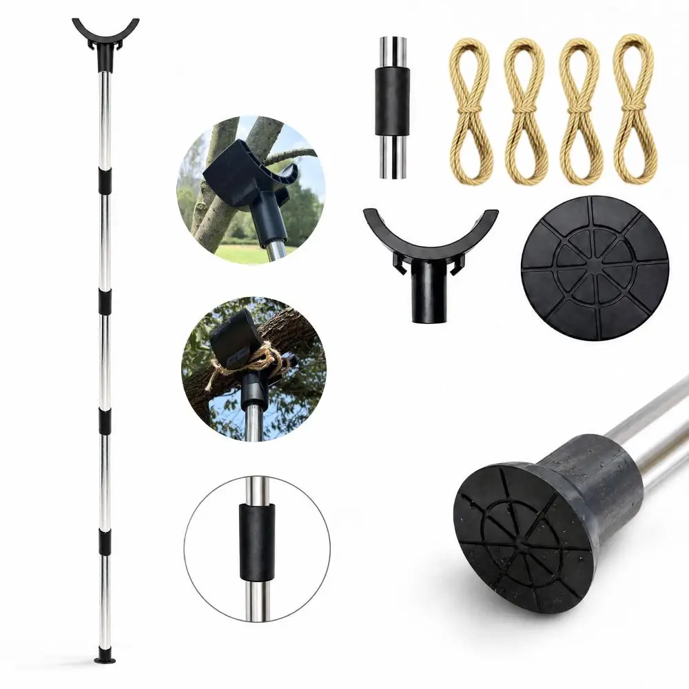 Stainless Steel Tree Support Stake Sturdy Durable Branch Support Brace 1.5m/1.9m Prevent Breakage Garden Plant Stake