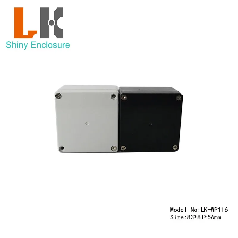 

83x81x56mm Black Waterproof Plastic Enclosure Box Electronic IP65 Electrical Project Box ABS Outdoor Junction Box Housing