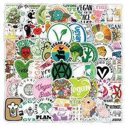 10/30/50/100PCS Cartoon Vegetable Avocado Vegetarian Sticker Graffiti Decoration Phone Case Water Cup Laptop Waterproof Decal