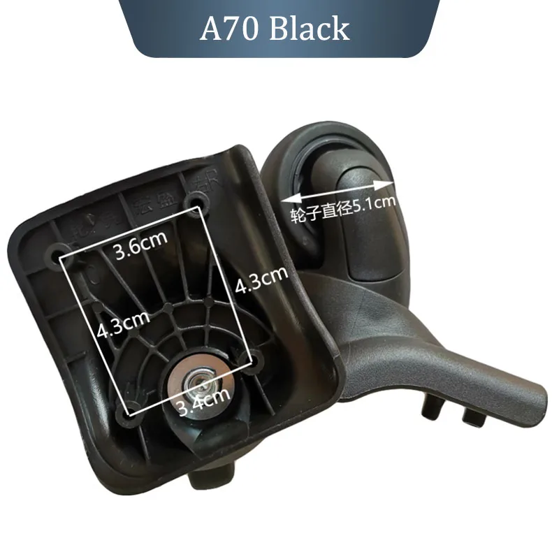 2/4 Wheels Universal Wheels A70 Swivel Wheels Luggage Accessories Replacement Trolley Parts for Suitcase