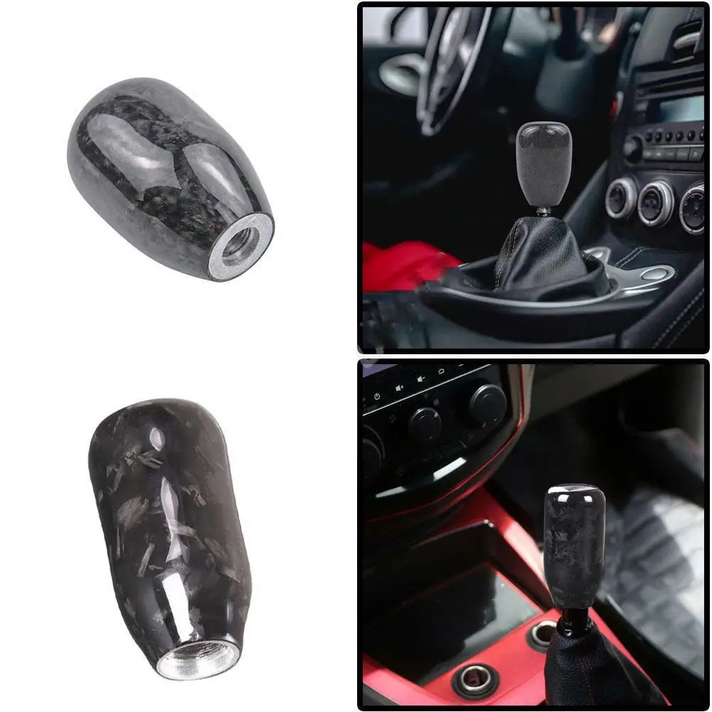 

Ручка переключения передач из углеродного волокна, ручка рычага переключения передач ручной коробки передач, уникальная нерегулярная текстура, аксессуары для модификации автомобиля