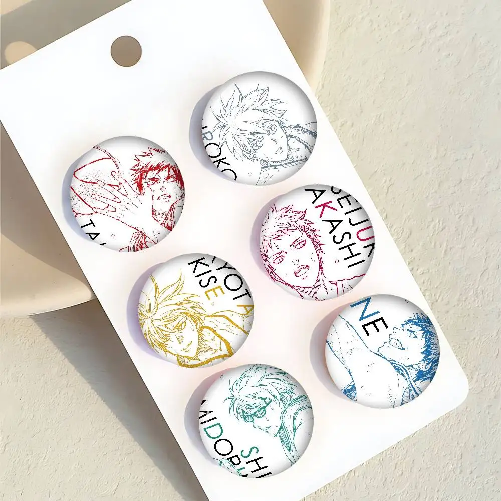 Anime Kuroko No Basket  Anime Button Pin Handmade Brooch For Clothes Cartoon Badge Backpack Decoration Jewelry Accessories