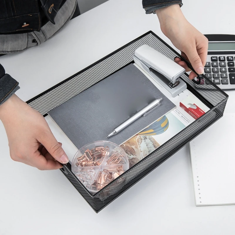 Desk Drawer Metal Mesh Drawer Tray Practical Desktop for Desktop Bathroom Kitchen best sale