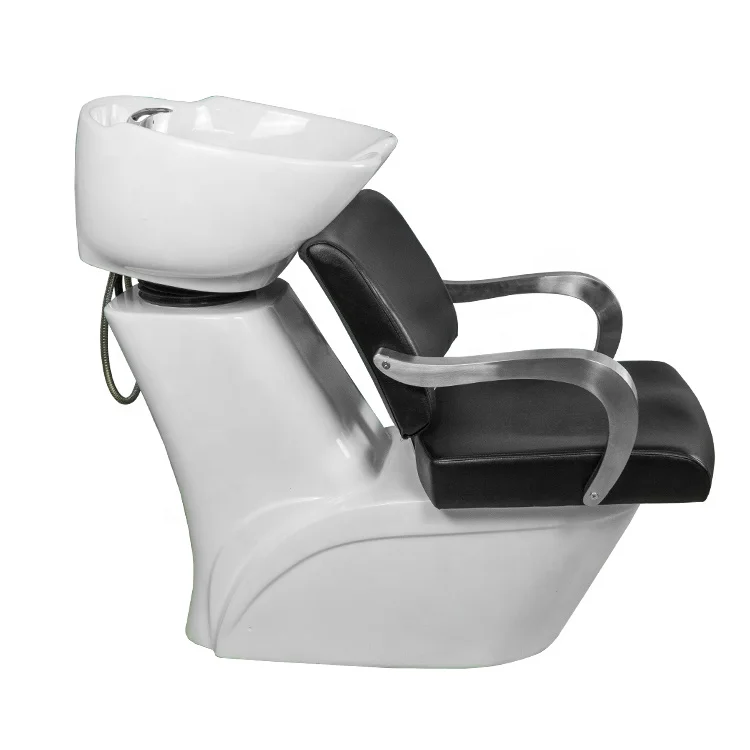 New Fiberglass Shampoo Station Sink and Chair Sitting Rocking Bowl Backwash for Salon Shop