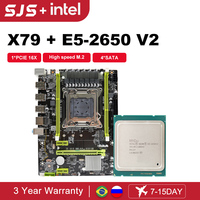 SEJISHI X79 Motherboard x79 with XEON Intel E5 2650 V2 LGA 2011 Support DDR3 RAM Memory Combo Mobo Kit Set placa mãe NVME For PC