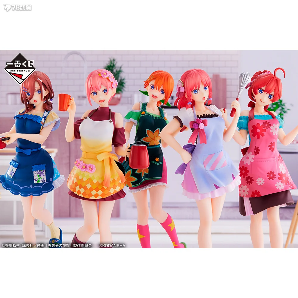 

В наличии оригинальная статуя Bandai Banpresto The Quintessential Quintuplets, модель гаража, персонажи аниме, коллекционные украшения