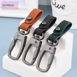 Handmade Keychain Genuine Leather Keyring DIY Car Keychain Key Holder Keys Organizer Charms Keychain Accessories