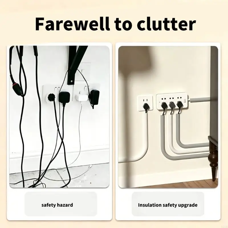 Silicone Floor Cable Cover 15 X 10 Mm Mounted Cord Cover for Home Office Cable Routing and Walkway Border Areas Y5GB