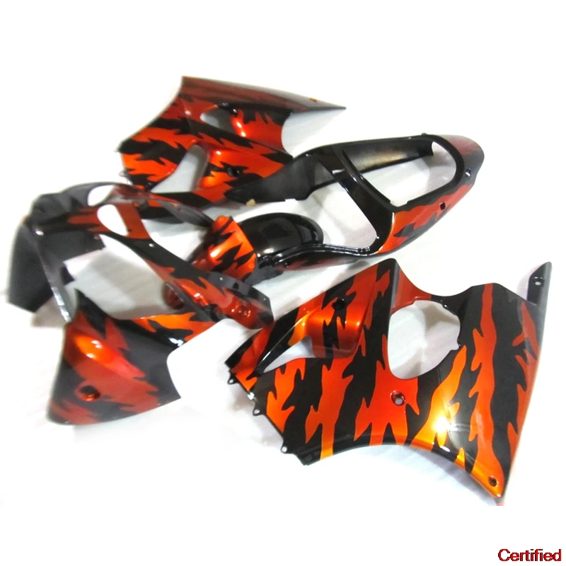 fairing kits for Kawasaki Ninja ZX6R 2000 2001 2002 motorcycle fairings ZX6R 00-02 orange aftermarket set