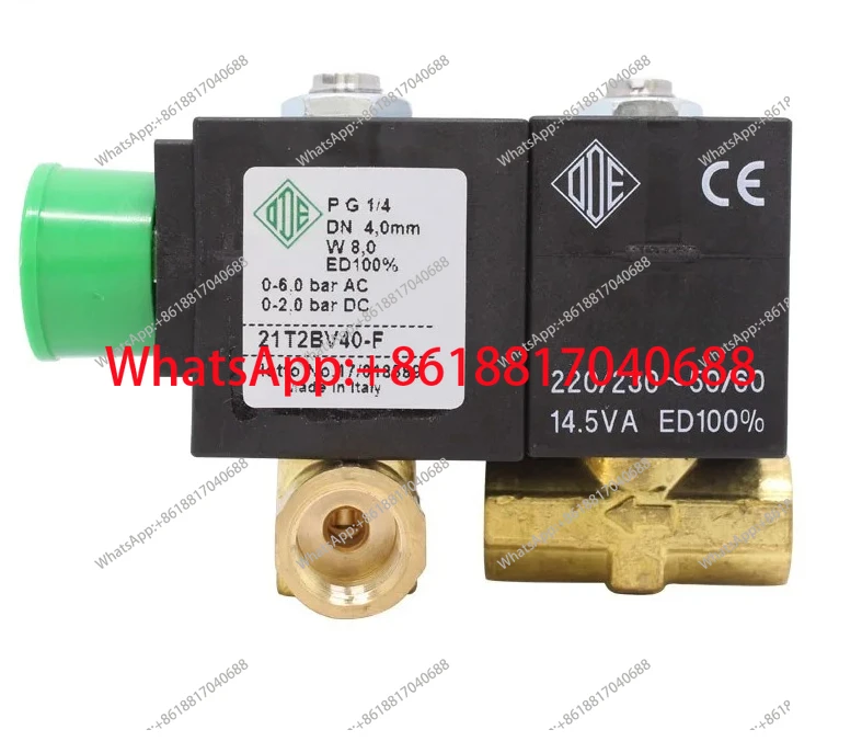 Solenoid Valve 21T1BV22-F 21T2BV22-F 21T2BV28-F 21T2BV40-F  2-Position 2-way Direct-acting Brass