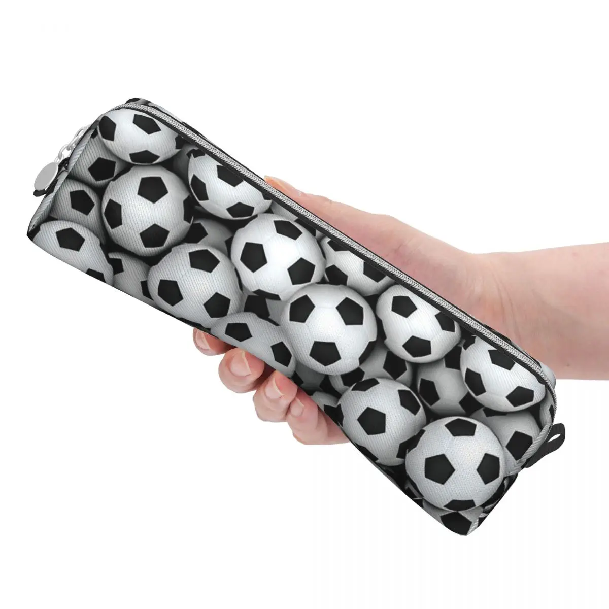 Cute Soccer Balls Pencil Case, Pen Box para Estudante, Grandes sacos de armazenamento, Sport Play Game Pencilcases, Material escolar, Presente de papelaria