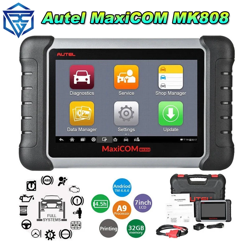 

Autel MaxiCOM MK808 MK808S OBD2 Scanner Automotivo Car Diagnostic Tool OBD 2 Scanner Active Test Code Reader Key Coding Tool