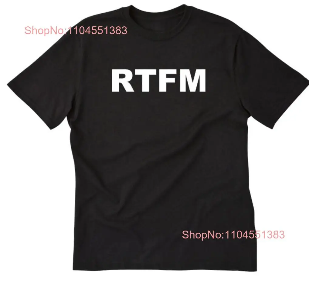 RTFM Shirt - RTFM T-shirt Read The Manual Geek Nerd Computer Gamer Tee Shirt