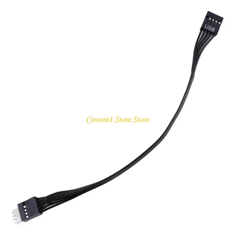 A3PC placa base computadora frontal Usb 9pin 2,0 Cable extensión 9 pines macho a