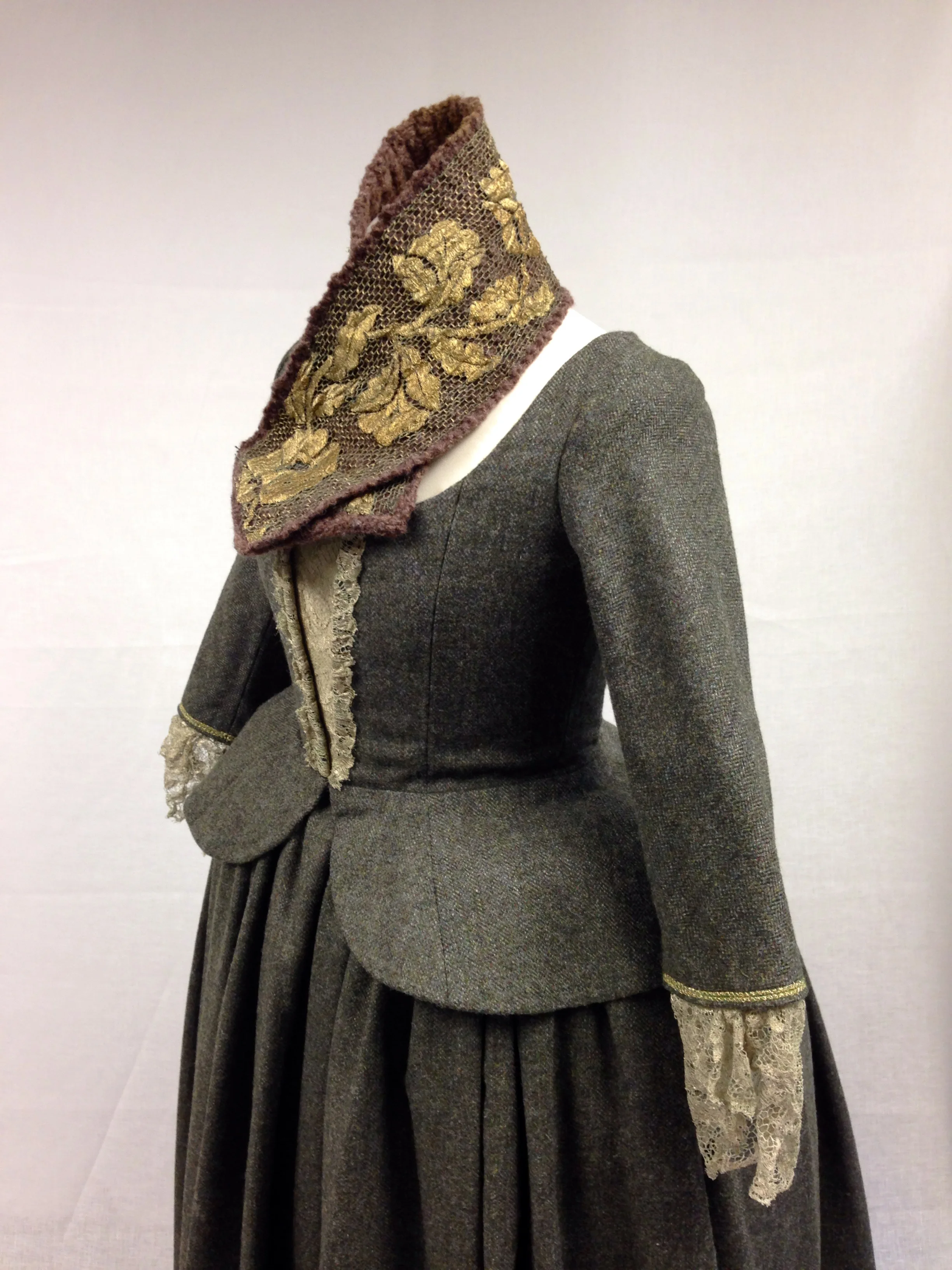 تلفزيون أوتلاندر كوسبلاي كلير راندال زي تاريخي عصر النهضة الفيكتوري هايلاند روكوكو فستان حفلة الشاي ثوب الكرة