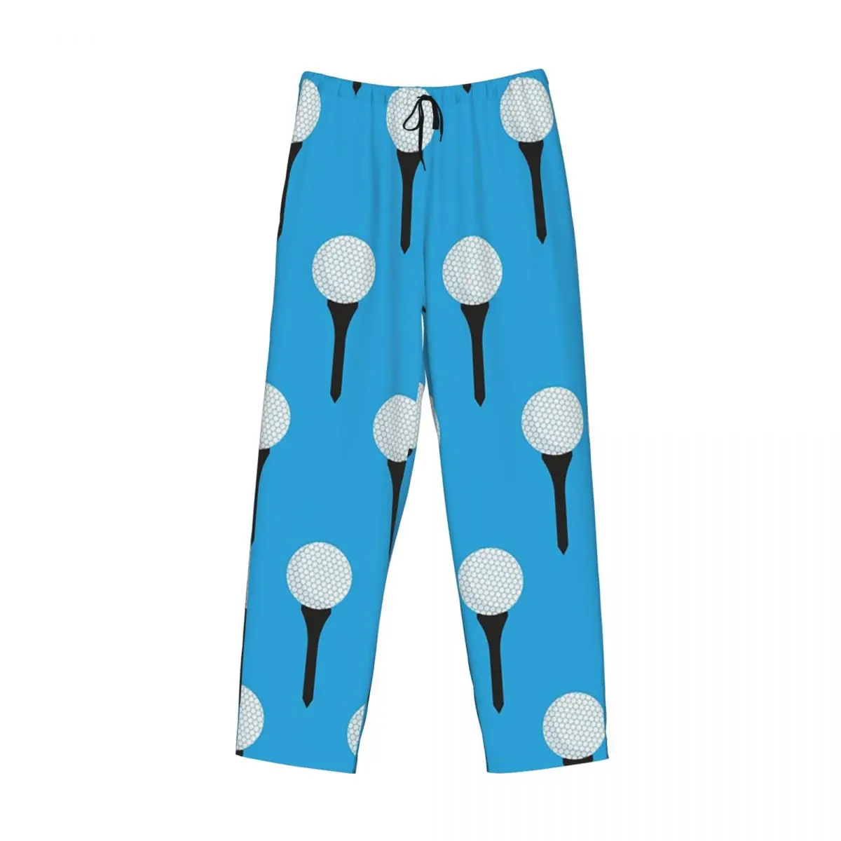 

Custom Golf Ball And Tee Pattern (Cyan Blue) Pajama Pants Men Sleepwear Sleep Lounge Bottoms with Pockets