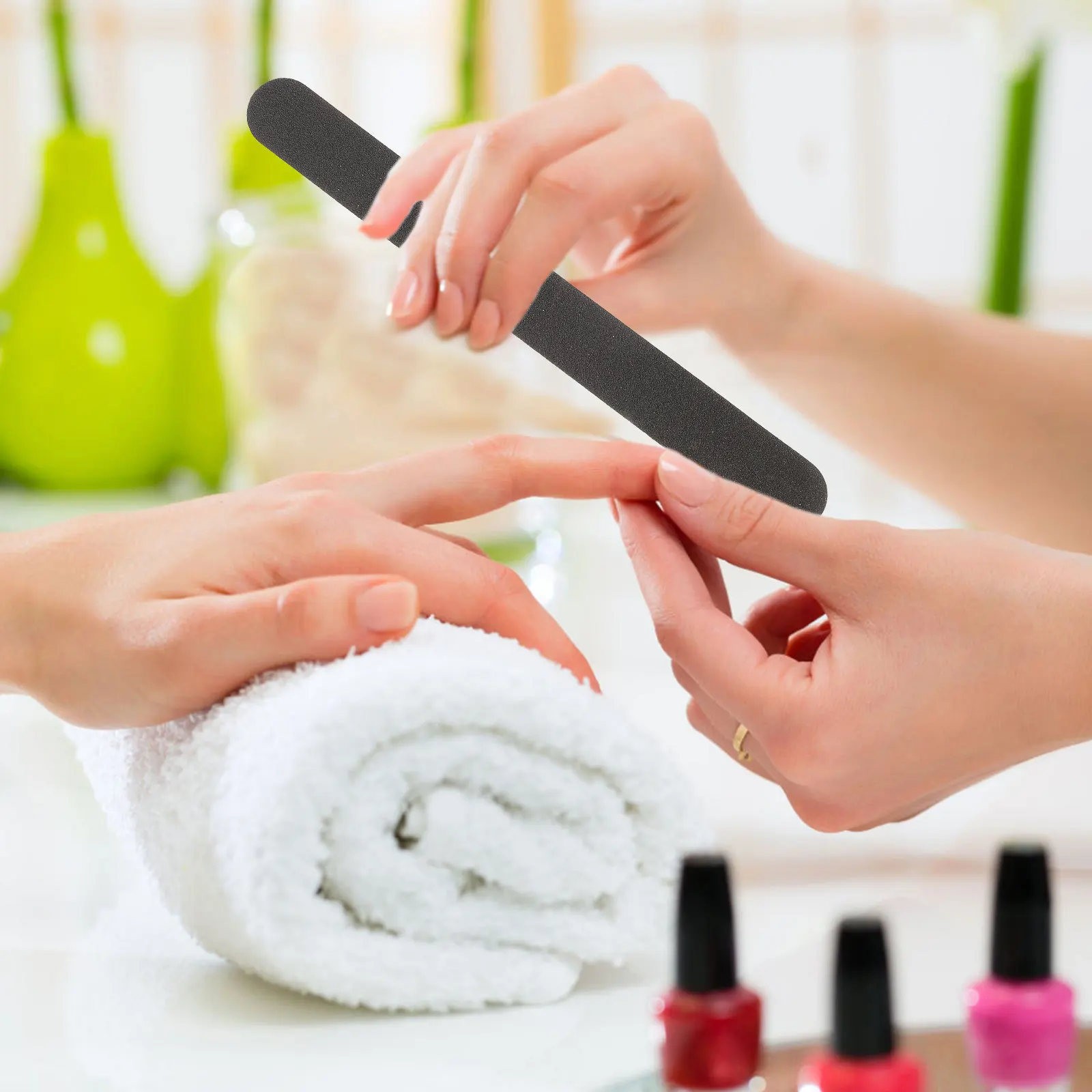 20pcs Glitter Nail Files Emery Boards Grit For Natural Acrylic Nails Manicure Pedicure Tools Women File Gel Removal Pet Grooming