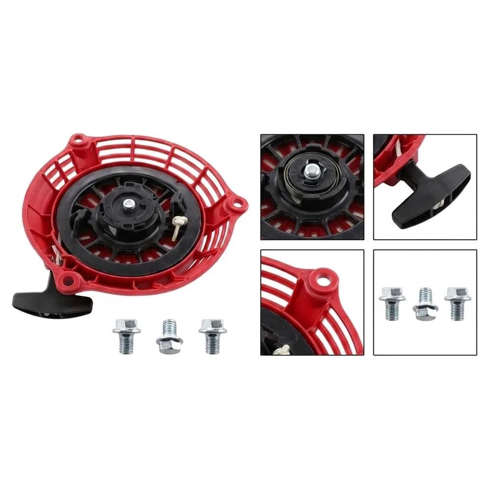 HRB476 Pull Cord Recoil Starter For Quick Lawn Startup Minimal Tools Required Reliable Performance For Honda HRB425