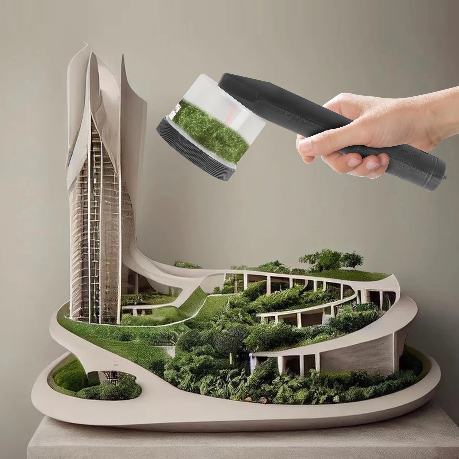 

Ручная электростатическая машина для флокирования травы, мини-аппликатор для флока для модели пейзажа своими руками, песочный стол, статический плантатор для травы